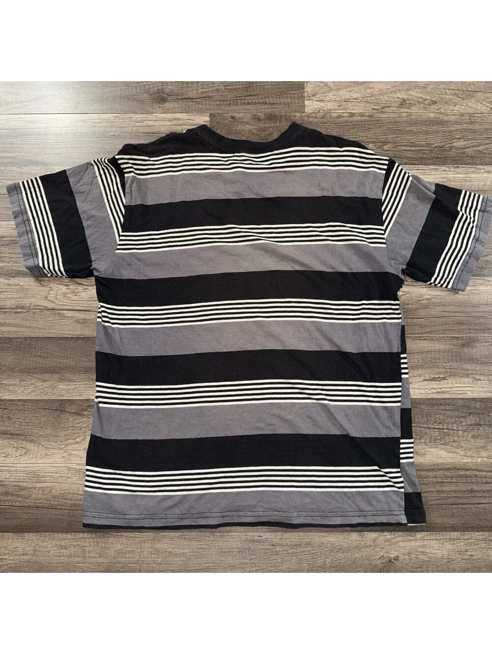 play boy pacsun shirt Stripe Black -grey -white Sz Medium